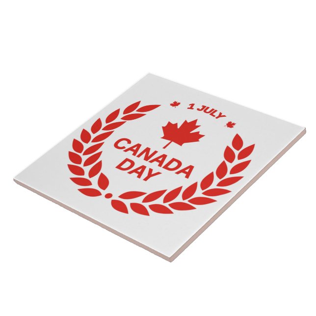 Canada Day Wreath Tile (Side)