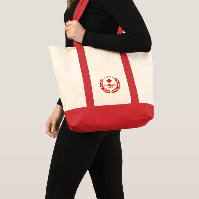 Canada Day Wreath Tote Bag (Front (Product))
