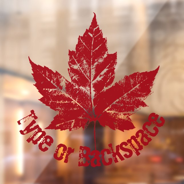 Canada Decals Personalise Cool Canada Window Decal (Sheet 2)