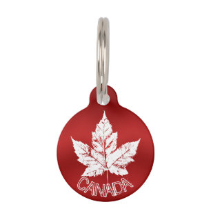 Canada Dog Tags Personalized Canada Pet Souvenirs