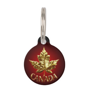 Canada Dog Tags Personalized Canada Pet Souvenirs