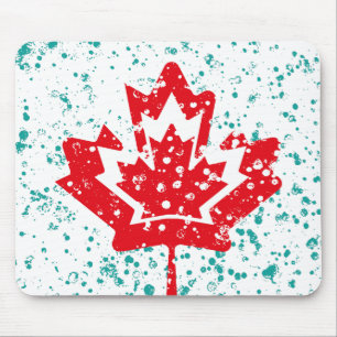 CANADA double RAIN EARTH MAPLE BY MASANSER PIXELAT Mouse Pad
