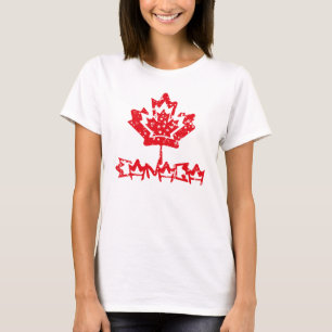 CANADA double RAIN EARTH MAPLE BY MASANSER PIXELAT T-Shirt
