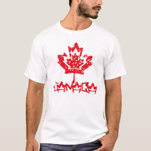 CANADA double RAIN EARTH MAPLE BY MASANSER PIXELAT T-Shirt