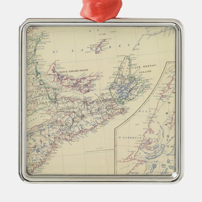 Canada E Metal Tree Decoration (Front)