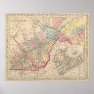 Canada East Lower Region Poster
