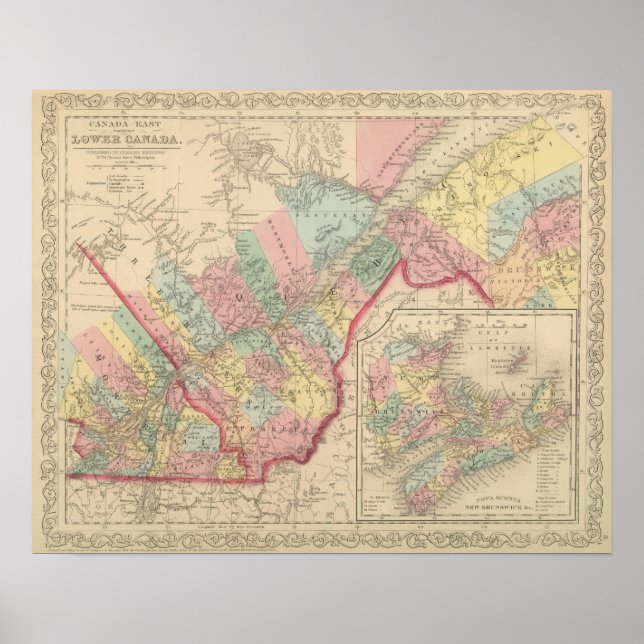 Canada East Lower Region Poster (Front)