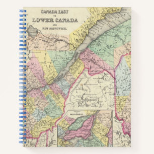 Canada East Or Lower Canada And New Brunswick Notebook