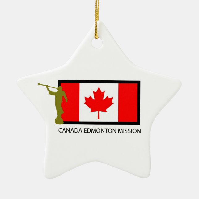 CANADA EDMONTON MISSION LDS CTR CERAMIC TREE DECORATION (Front)