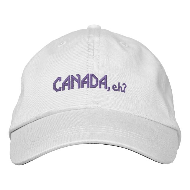 CANADA, eh? Embroidered Look  Hat (Front)