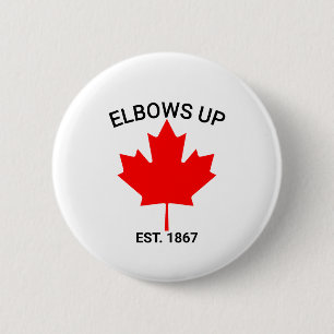 Canada Elbows Up Shirt, Protest Support Shirt, Tru 6 Cm Round Badge