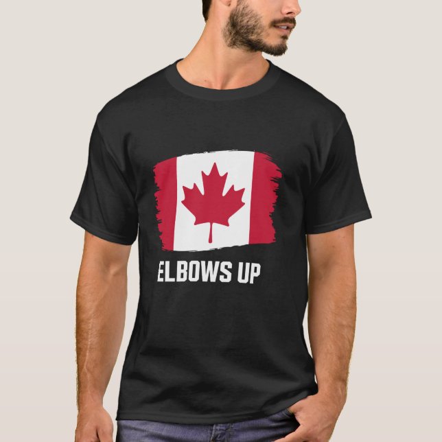 Canada Elbows Up T-Shirt (Front)