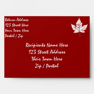 Canada Envelopes Personalised Cool Canada Envelope