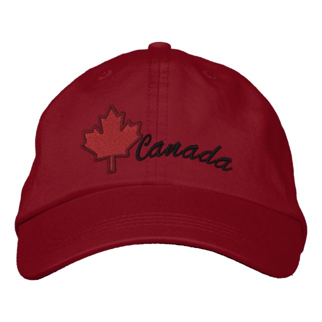 Canada Established 1867 Anniversary 150 Years Embroidered Hat (Front)