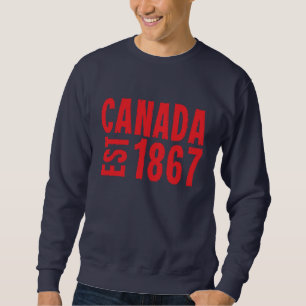 Canada Established 1867 Anniversary 150 Years Sweatshirt