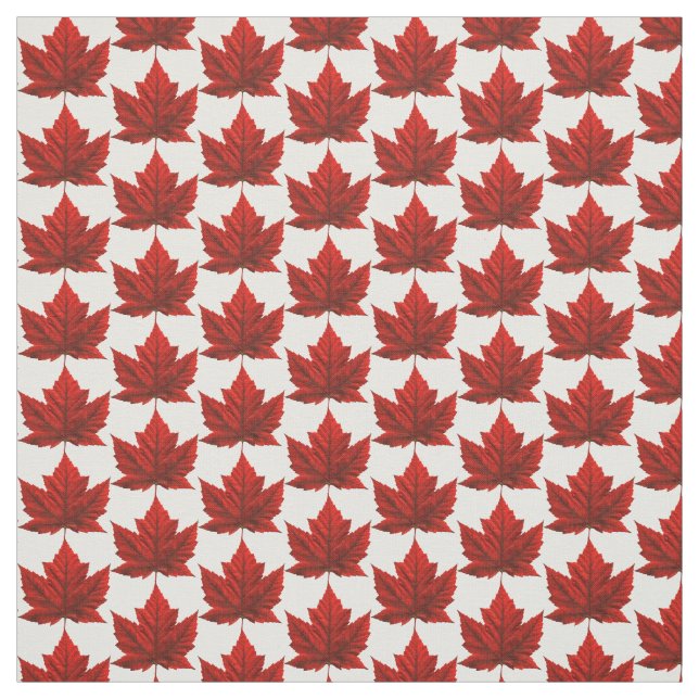Canada Fabric Canada Flag Fabric Customised Fabric (Swatch)