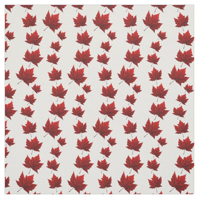 Canada Fabric Canada Flag Fabric Customised Fabric (Swatch)