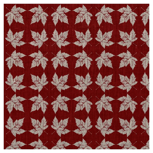 Canada Fabric Canada Flag Fabric Customised Fabric (Swatch)