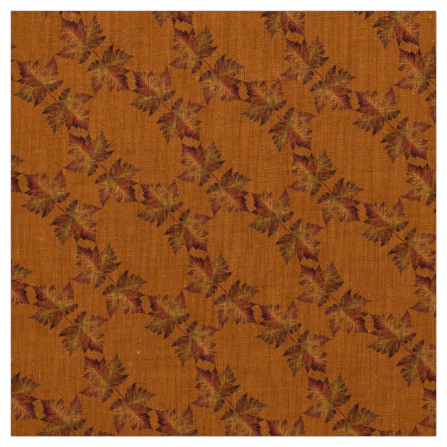 Canada Fabric Maple Leaf Fabric Yellow Fabric (Swatch)