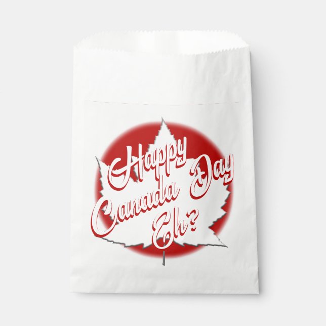 Canada Favour Bag Personalise Canada Gift Bags (Front)