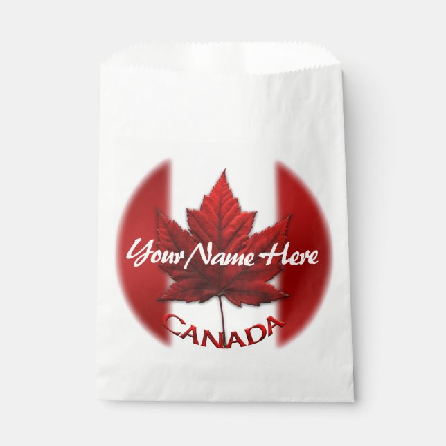 Canada Favour Bag Personalise Canada Gift Bags  (Front)