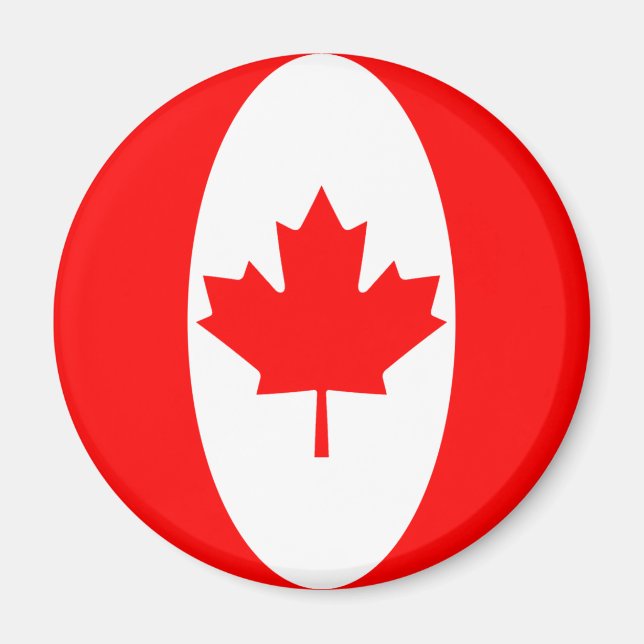 Canada Fisheye Flag Magnet (Front)