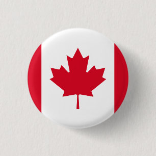 Canada Flag 3 Cm Round Badge