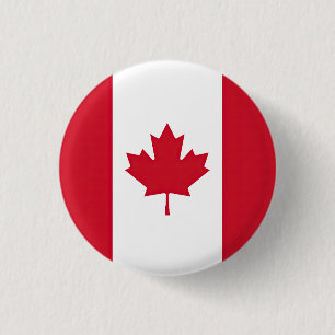 Canada Flag 3 Cm Round Badge