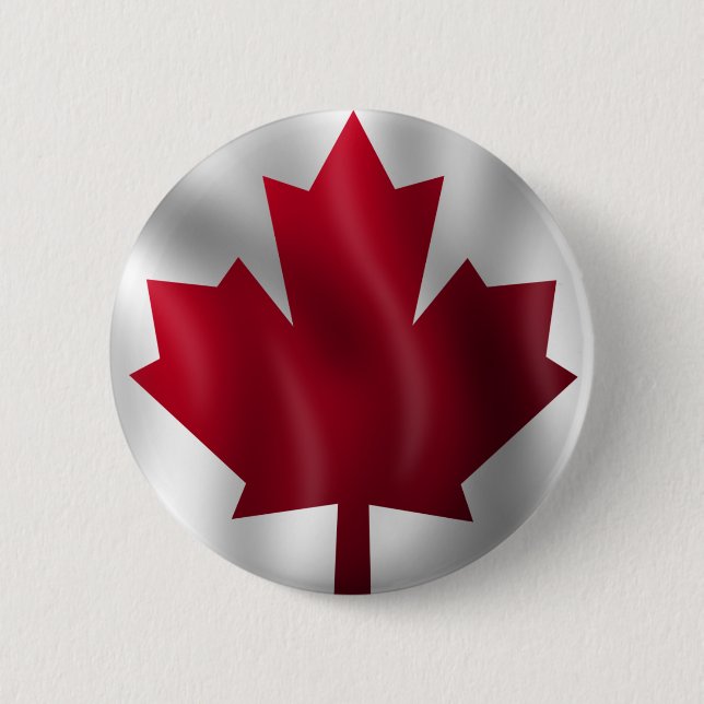 Canada Flag 6 Cm Round Badge (Front)