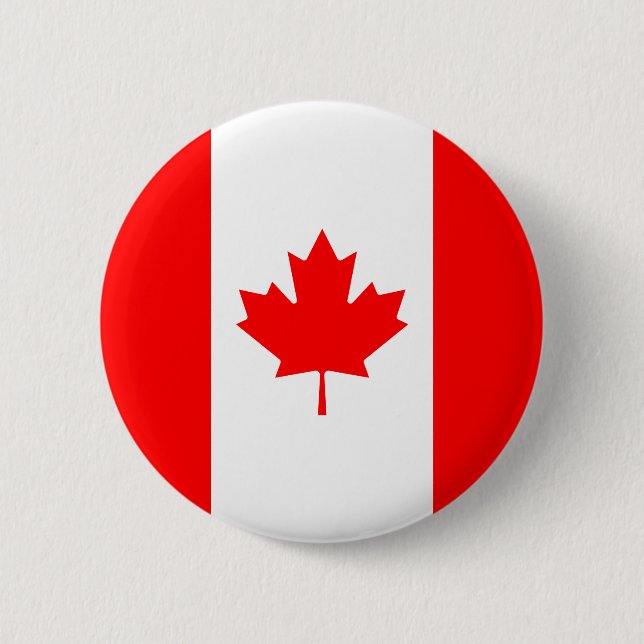 Canada Flag 6 Cm Round Badge (Front)