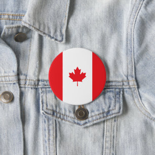 Canada flag 7.5 cm round badge