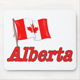 Canada Flag - Alberta Mouse Pad