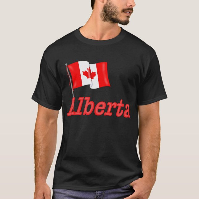 Canada Flag - Alberta T-Shirt (Front)