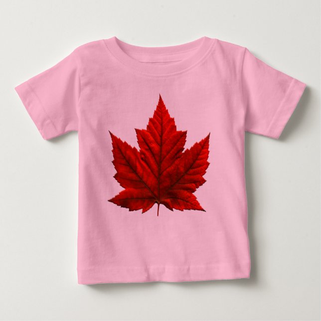 Canada Flag Baby Tootoo Canada Baby Bodysuits (Front)