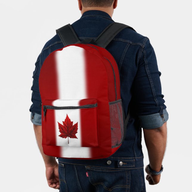 Canada Flag Backpack Canada Souvenir Bags (Insitu (Model))