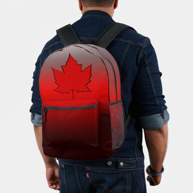 Canada Flag Backpacks Canada Maple Leaf Bags (Insitu (Model))