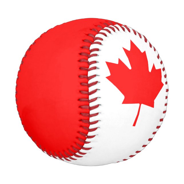 Canada flag baseball (Angled)