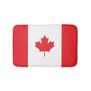 Canada flag bath mat