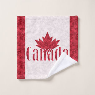 Canada, flag bath towel set