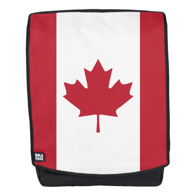 Canada Flag Boldface Backpack (Front)