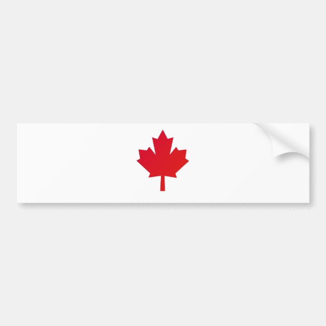 Canada flag bumper sticker (Front)