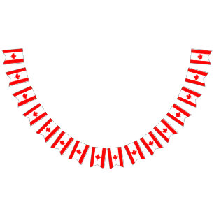 CANADA FLAG bunting banner