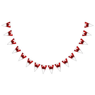 Canada Flag Bunting Banners Canada Day Decorations