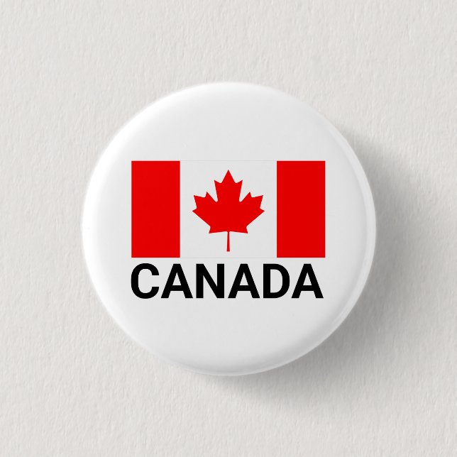 Canada Flag Canadian Flag ,canadian flag,canada fl 3 Cm Round Badge (Front)