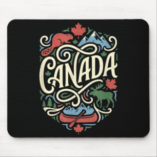 Canada flag canadian maple leaf outdoor & mouse pad