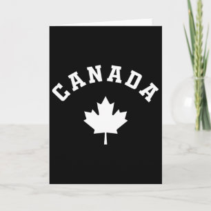 Canada Flag Canadian Vacation Fishing Hiking Skiin Card