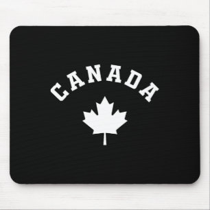 Canada Flag Canadian Vacation Fishing Hiking Skiin Mouse Pad