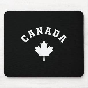 Canada Flag Canadian Vacation Fishing Hiking Skiin Mouse Pad