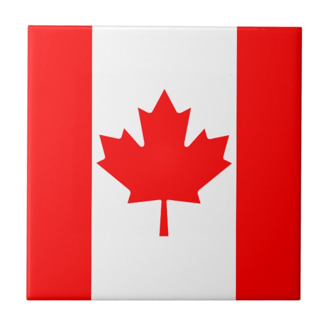 Canada Flag Ceramic Tile (Front)