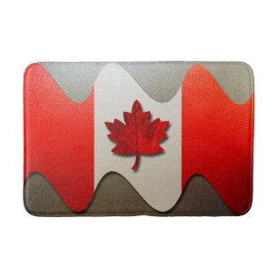 Canada Flag-Chrome Bath Mat